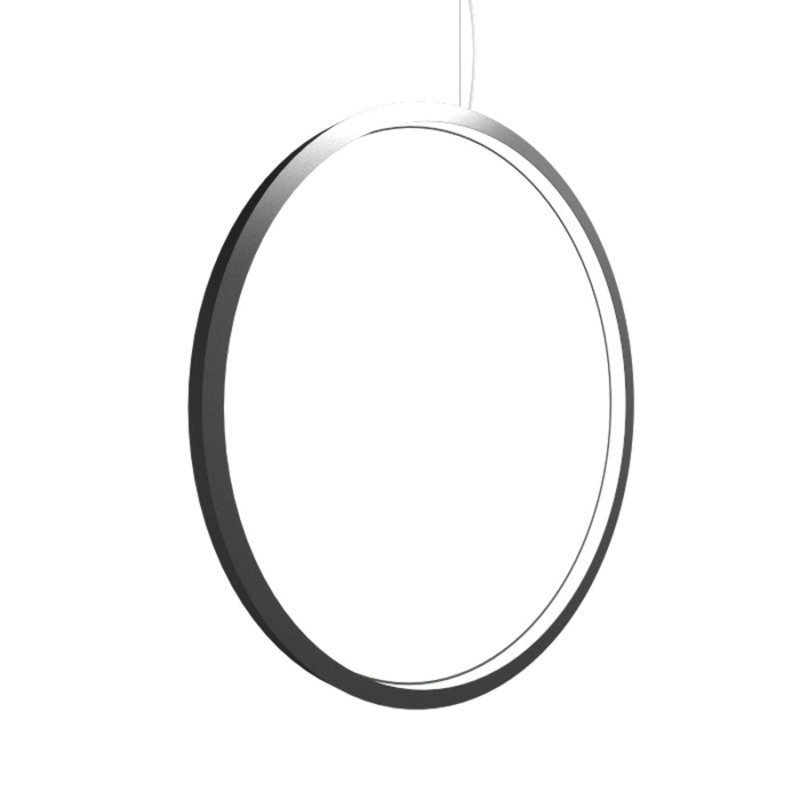 1 - Light LED Pendant, Imbuia, 35.1" H x 35.1" W x  1.17" D