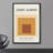 «Abstract Abstract Vibrant Color Blocks Brown and Tan Squares», reproduction encadrée sur toile par Josef Albers-95982564-95982561
