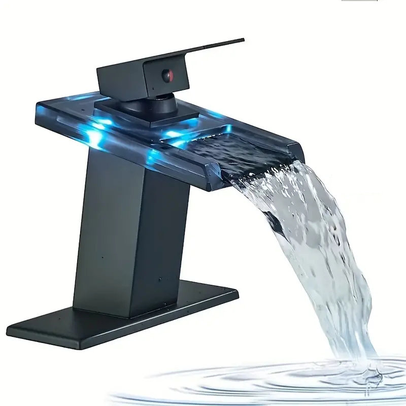 Deck Single-handle Bathroom Faucet, Matte Black