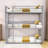 Twin Over Twin Over Twin Triple Metal Bunk Bed With Ladder-700741889