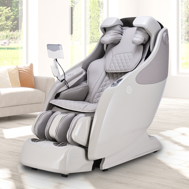 Fauteuil de massage OP-4D Master, Similicuir taupe, Taupe