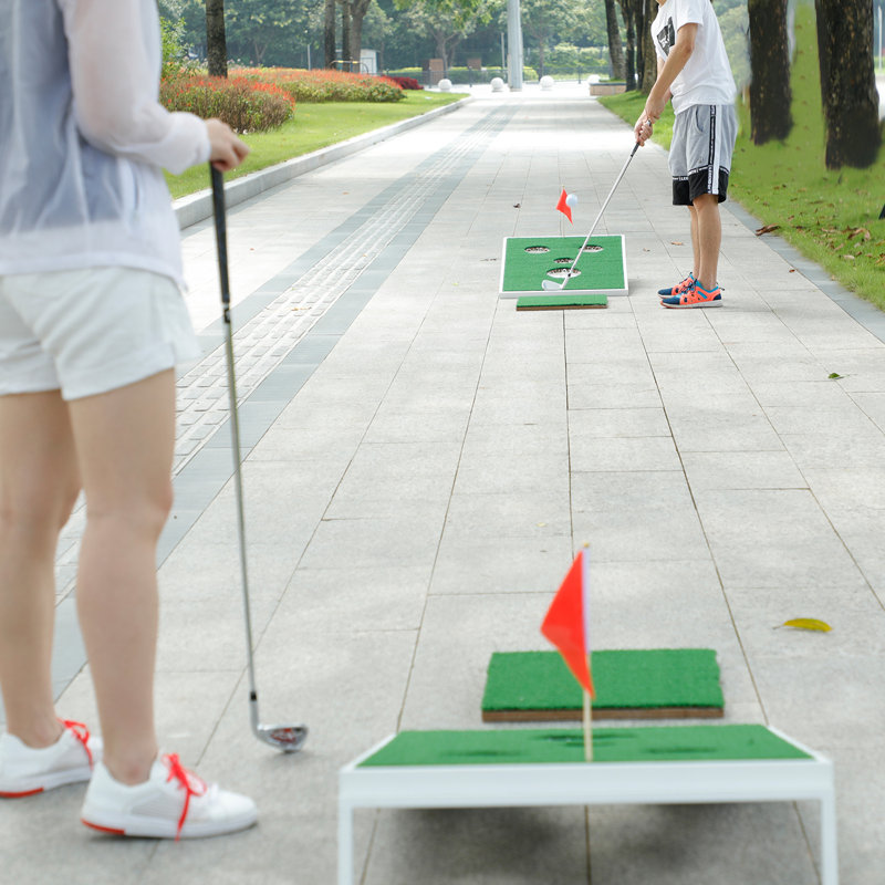 Ensemble de jeu de golf 2 pi x 3 pi, Blanc/vert
