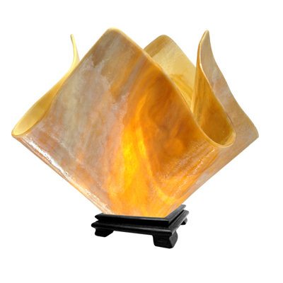 Amergin Handcrafted Glass 11.25-Inch Table Lamp