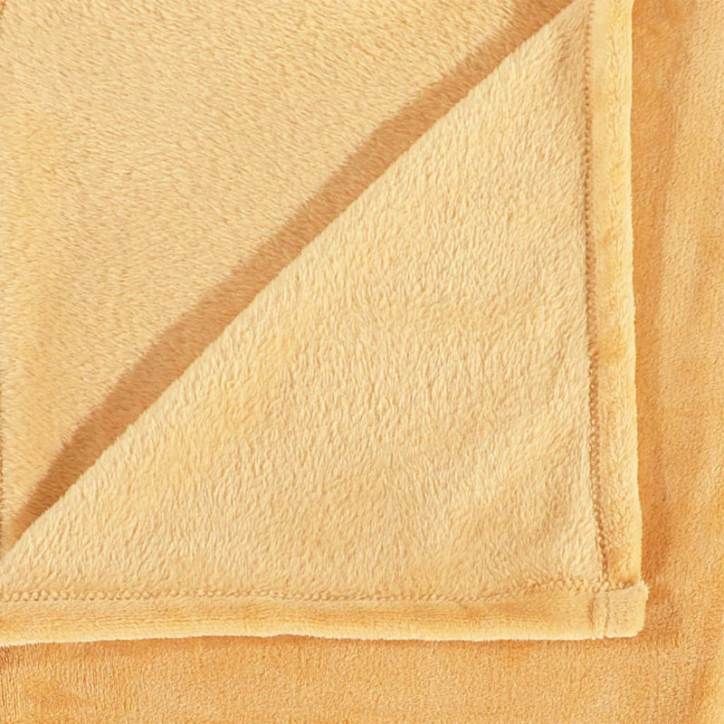 Fairmont Park Blanket Cream 150X200 Cm Polyester, 130cm W x 170cm L, Yellow