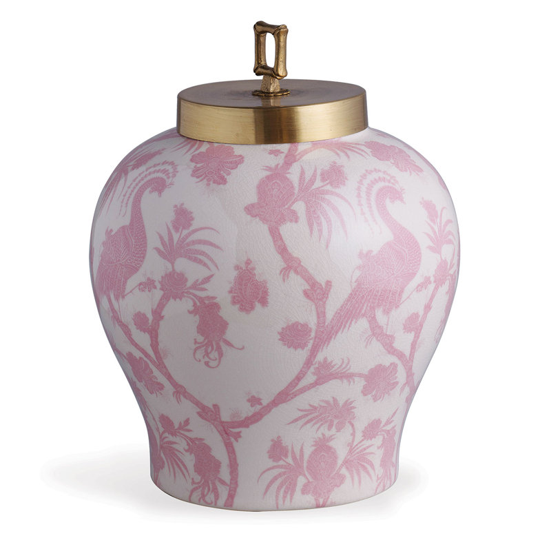 Pot en porcelaine Balinese 15 ", Rose