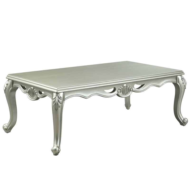 Table basse Qunsia, H 20 po x L 58 po x l 33 po, Champagne