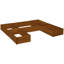 Solid Wood 1 Tier Plant Stand Set of 5