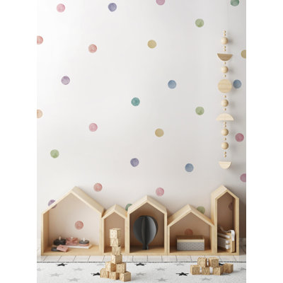 Peel and Stick Dots Dusky Pastel