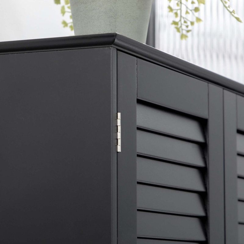 Armoire de rangement haute et étroite Tall, Noir, noir, noir, noir