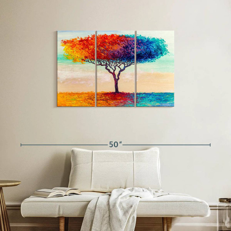 Harnek Colorful Tree, 24" H x 38" W