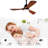 42 Inch Ceiling Fans With Lights And Remote, Outdoor Ceiling Fan For Patios With Light 3 Blades Modern Ceiling Fan Noiseless Reversible DC Motor, Wood Fan For Farmhouse-1148918023-1148918028-1148918030