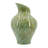 D7.9x11.8" Sage Green Sculptural Ceramic Vase