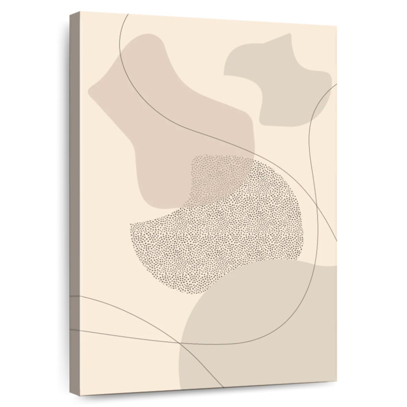 Avery Mid-Century brun abstrait II, H 45 po x l 30 po
