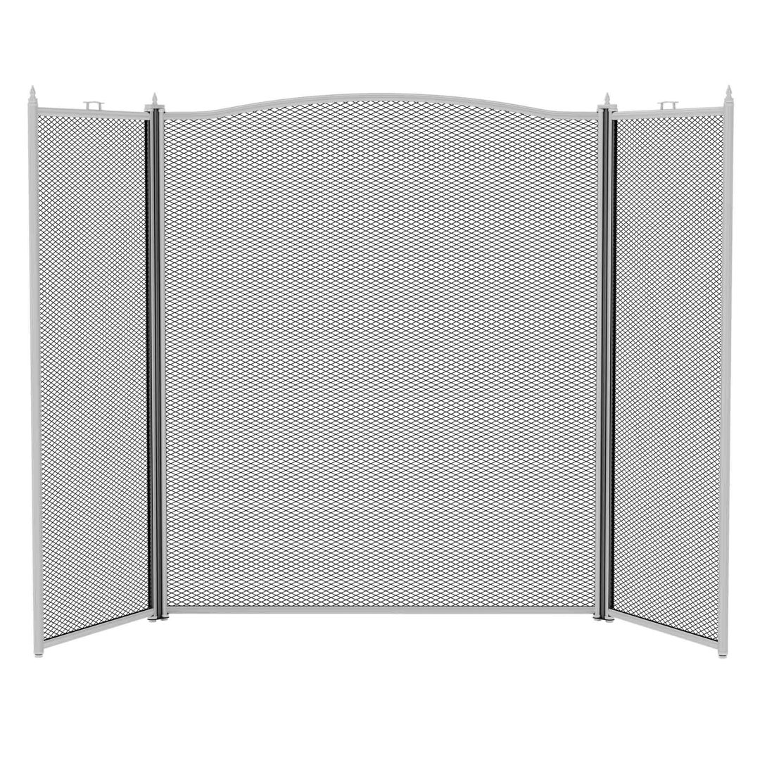 3 Panel Steel Fireplace Screen