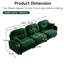 Three - Canapé modulaire en chenille, design ergonomique incurvé, coussins et combinaison flexible pour les espaces de vie-1678667250