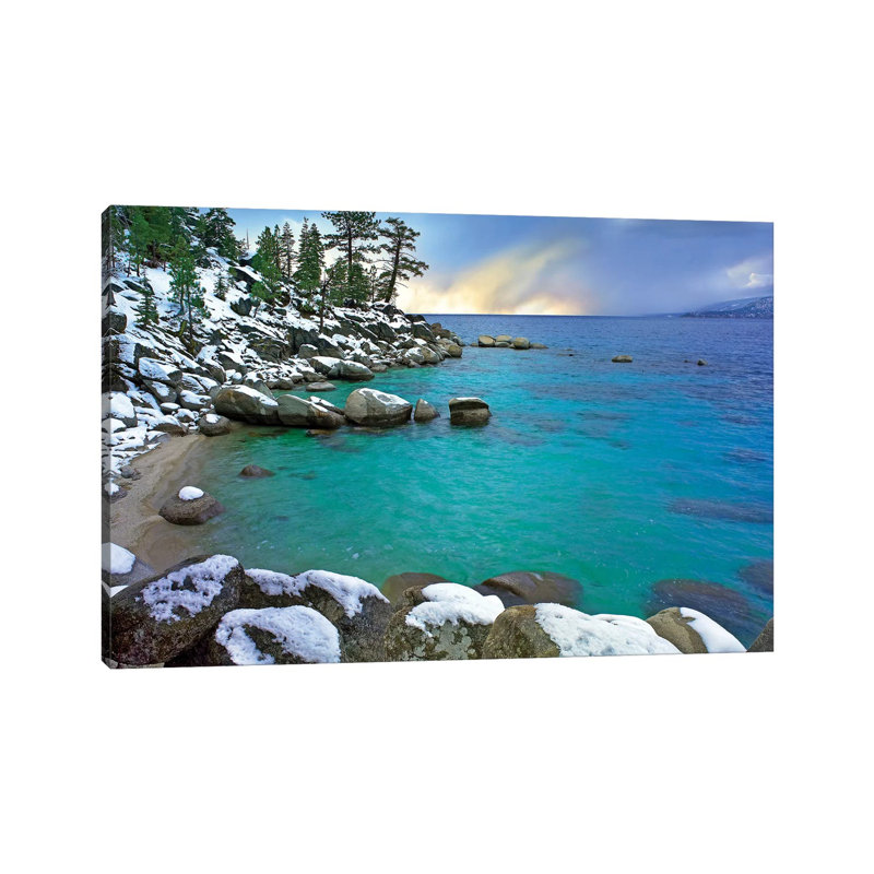 Hidden Beach And Memorial Point, Lake Tahoe, Nevada by Tim Fitzharris - Wrapped Canvas Print, 30.48 cm H x 45.72 cm W