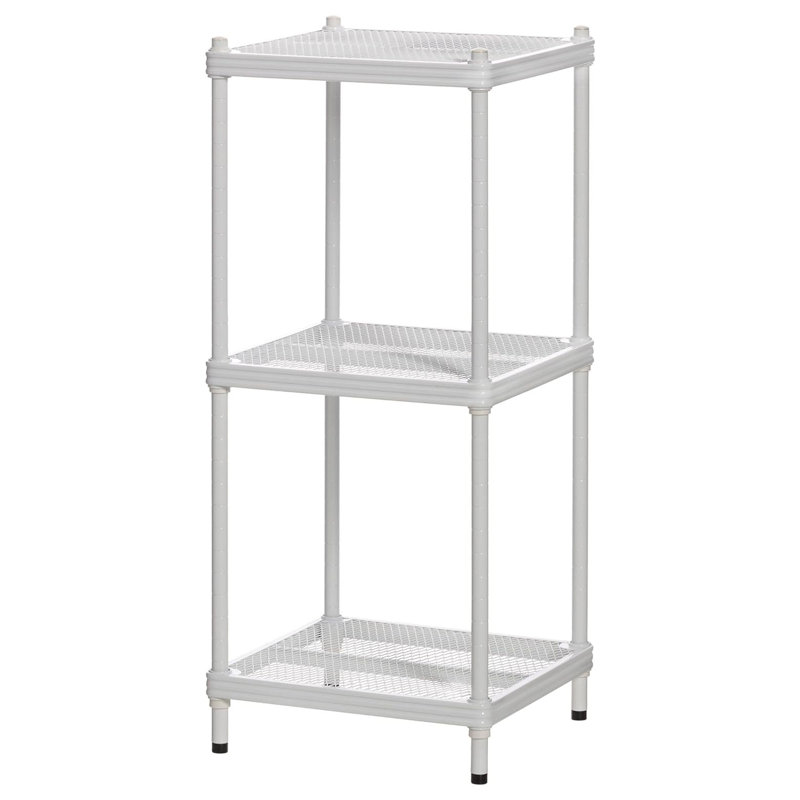 Nickens 13.8'' W Steel Height -Adjustable Shelving, White