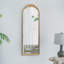Miroir de plancher en bois 19 po x 56 po, miroir de maquillage complet pour salle de bain, salon, chambre à coucher