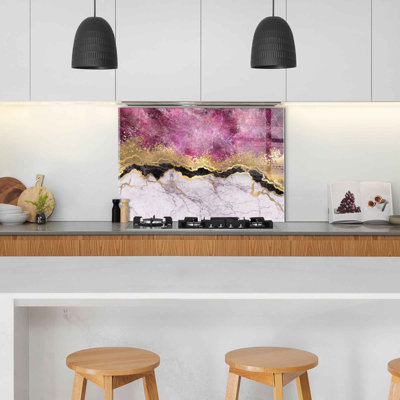 Superbe peinture murale en verre trempé 27,6 po x 39,4 po | 100% verre trempé, épaisseur: 0,16 pouce | Décoration élégante pour le salon ou le bureau, durable et facile à nettoyer, idée de cadeau parfaite