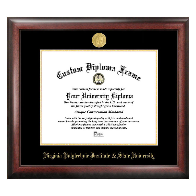 NCAA Virginia Tech Diploma Frame