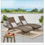 Chaise longue en osier Salem