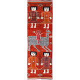 Pictorial Herki One-of-a-Kind 3'6" X 11' Area Rug