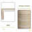 Entryway Table,Two Hidden Handle Drawers, Console Table ,Easy Assembly