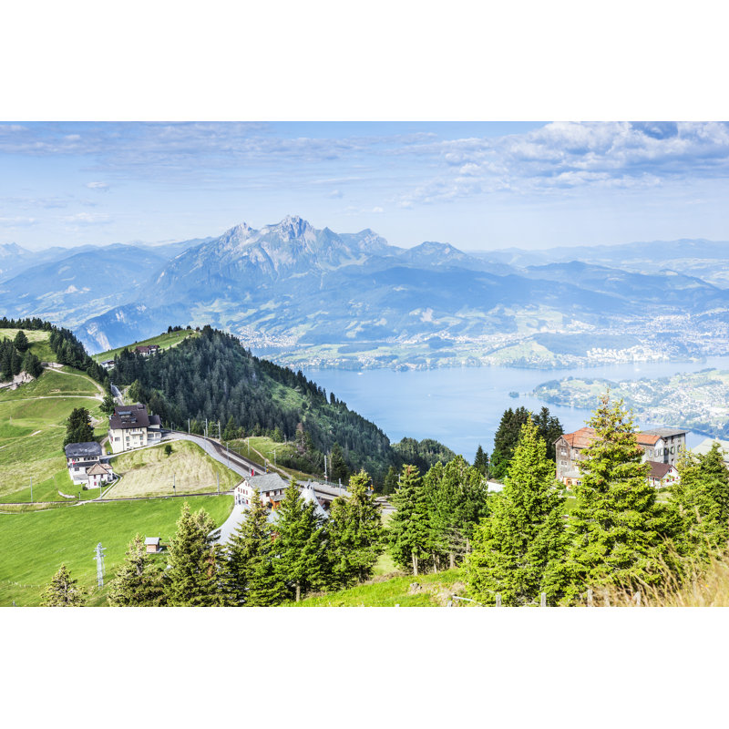 Lake Lucerne by Lucentius - Wrapped Canvas Print, 51cm H x 76cm W x 3.8cm D