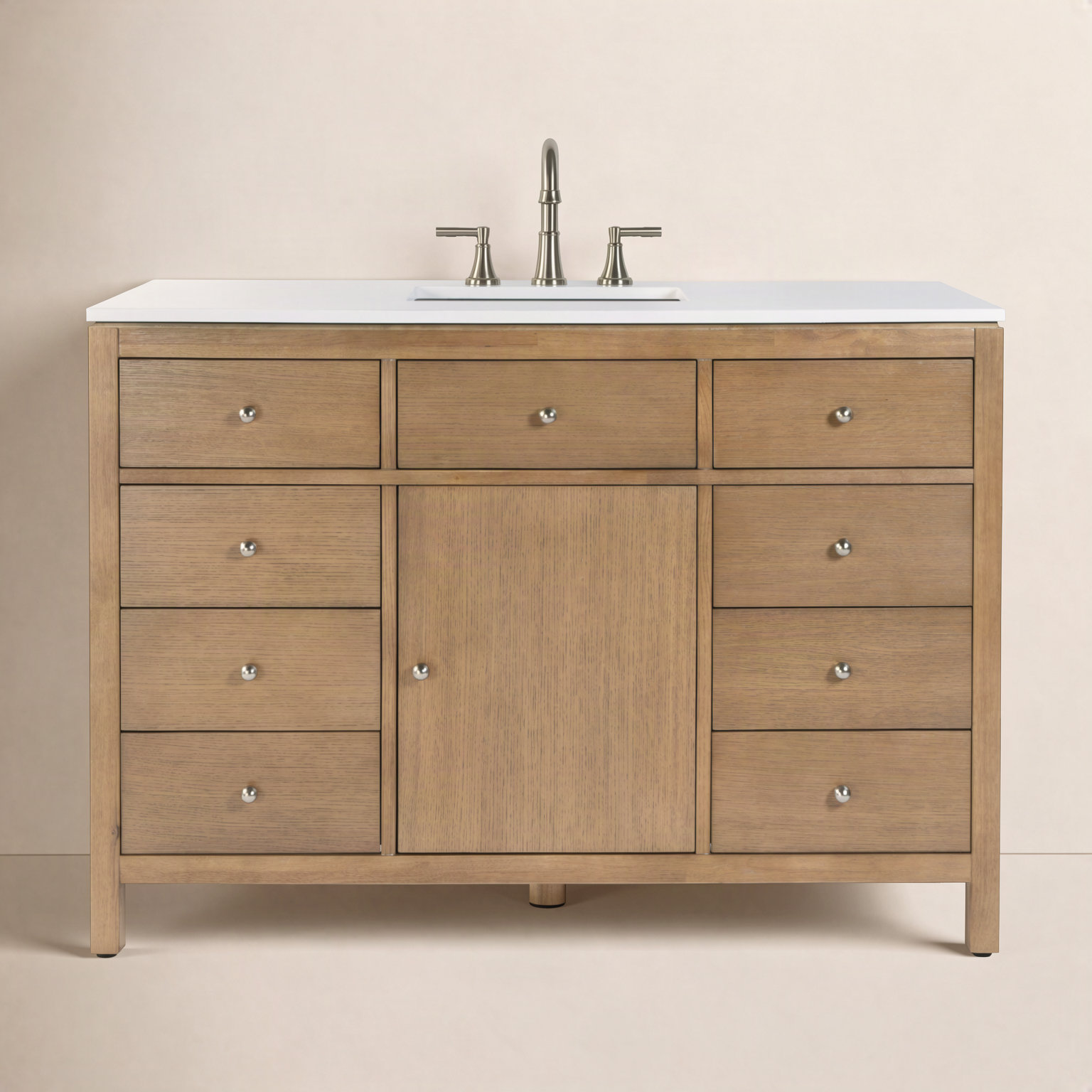 Celine 48" Acacia Single Bathroom Vanity, Natural