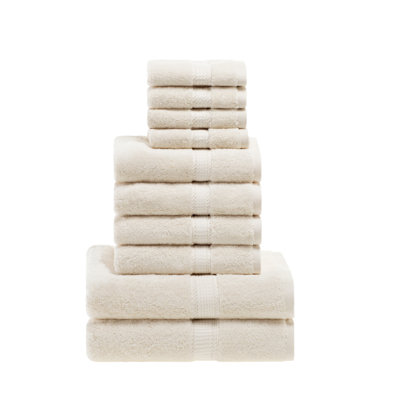 Scotia Certified Egyptian Cotton Heavy Highly Absorbent Luxury Bath Towel Set 