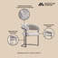 Chaise rembourrée en cuir gris clair Augusta-100919012