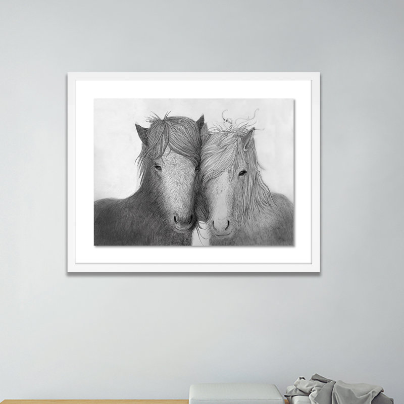 Icelandic Pair Print by Amy Bautz, White