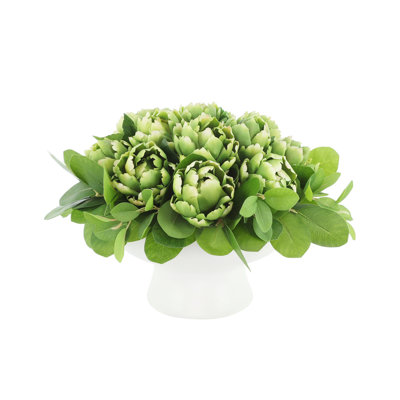Miley Faux Ficus Plant with Artichokes