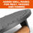 Commercial Chef 7" Cast Iron Round Grill Press with Wood Handle