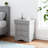 Transitional 2-Drawer Solid Wood Nightstand, No Assembly Required-1877717285