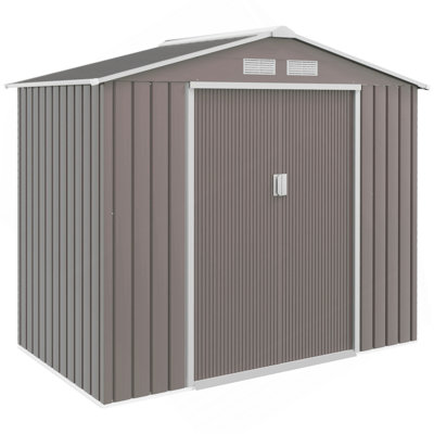 Garden Storage Shed Outdoor Storage Shed Metal Garden Tool Storage Shed With Sloped Roof