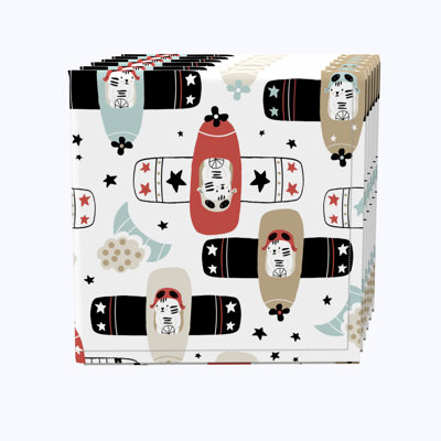100% Cotton Geometric Square Napkin