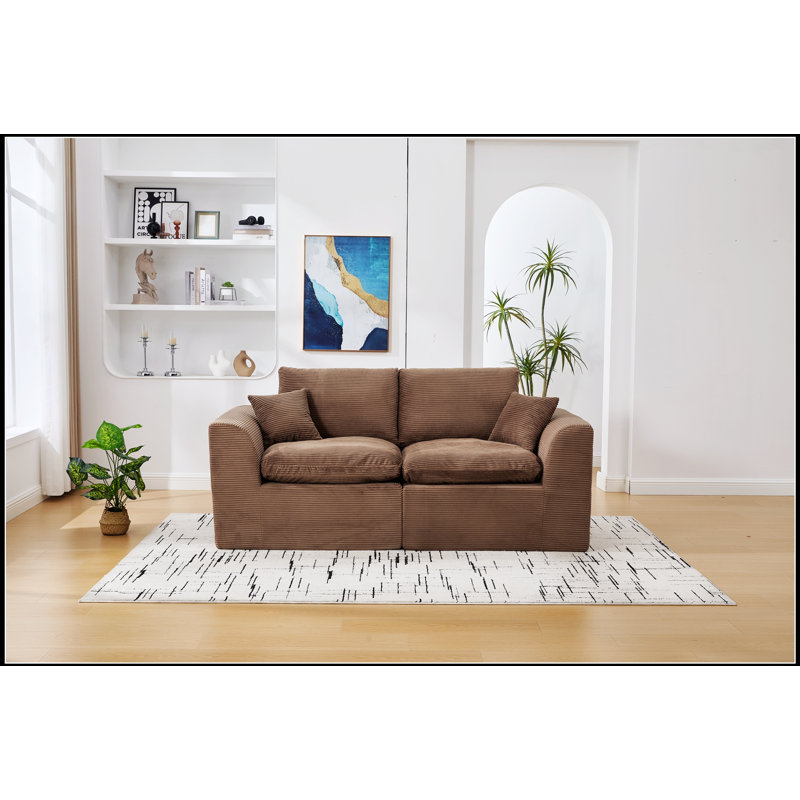 Canapé modulaire modulaire Cloud, canapé moderne confortable avec housses amovibles pour un nettoyage facile et aucun assemblage requis