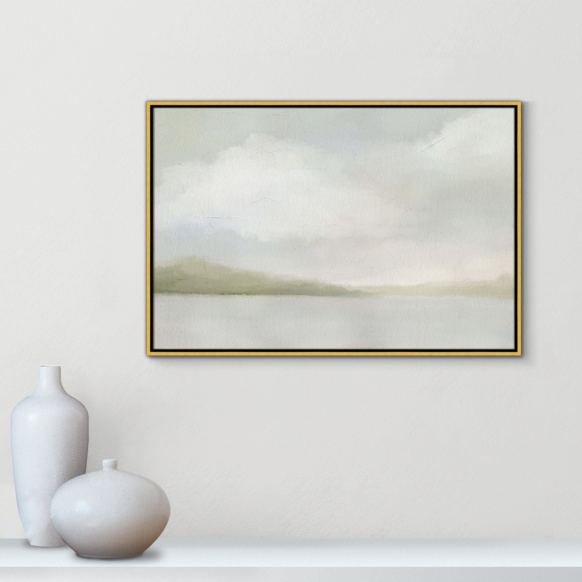A Tranquil Morning, Gold, 25.5" H x 37.5" W