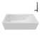 Streamline 60 in. x 30 in. Acrylic Left-Hand Drain Alcove Bathtub in Glossy White With External Drain
