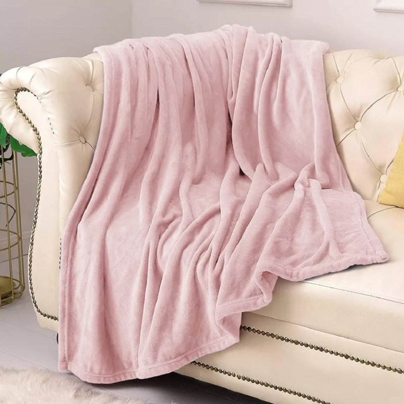 Fairmont Park Throw, 240cm W x 270cm L, Pink