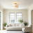 Breanna 2-Light Dimmable Hand-Woven Semi Flush Mount