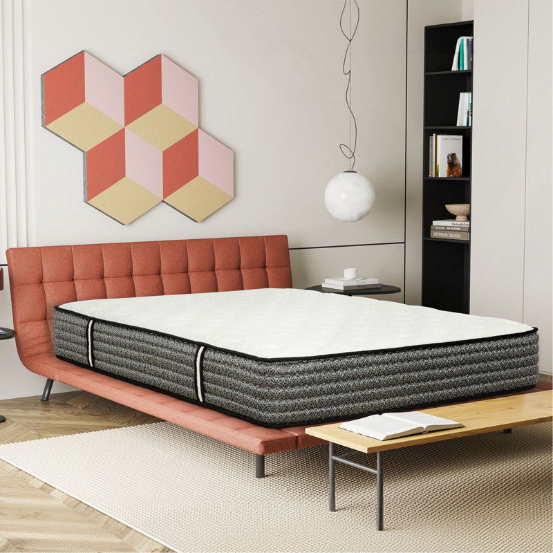 12" Full Size Hybrid Mattress, Plush Top Gel-Memory Foam & Pocket Spring Mattress, Cooling Technology, Low Motion Tranfer