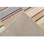Tapis moderne multicolore rayé 5 x 8 touffeté à la main