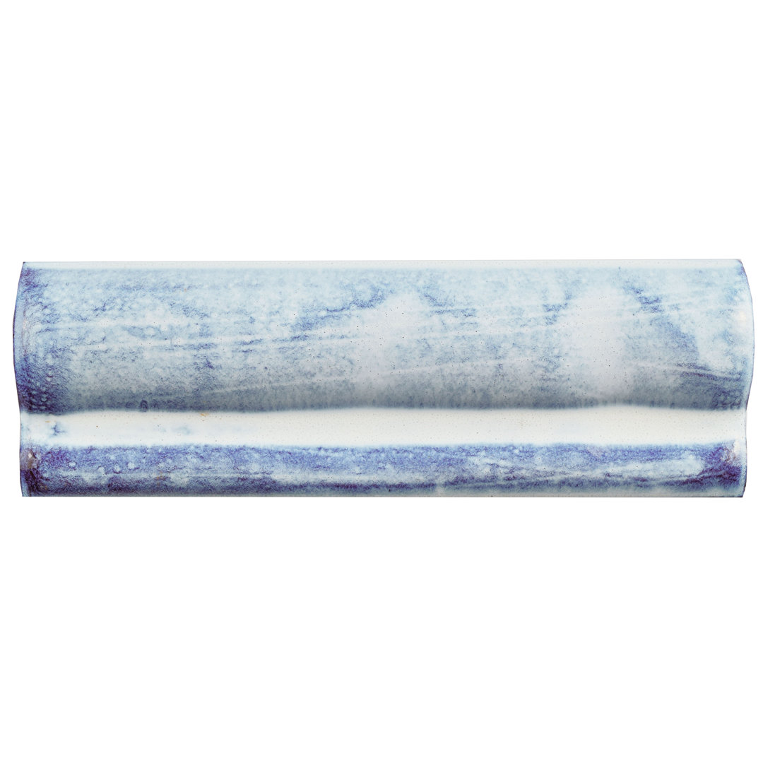 Antic Special 2" x 6" Glossy Ceramic Mudcap Wall Tile Trim in Via Lactea Merola Tile