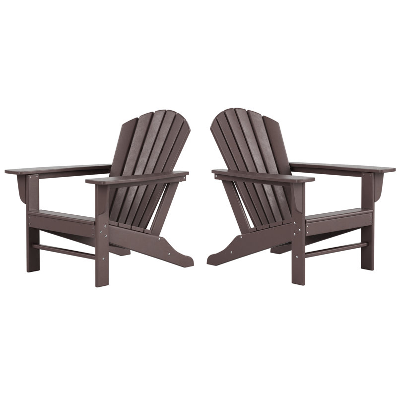 Chaise Adirondack en plastique Altura, Brun foncé