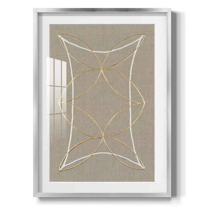 Hyperbola II -Framed Print, 28.5" H x 20.5" W, Silver