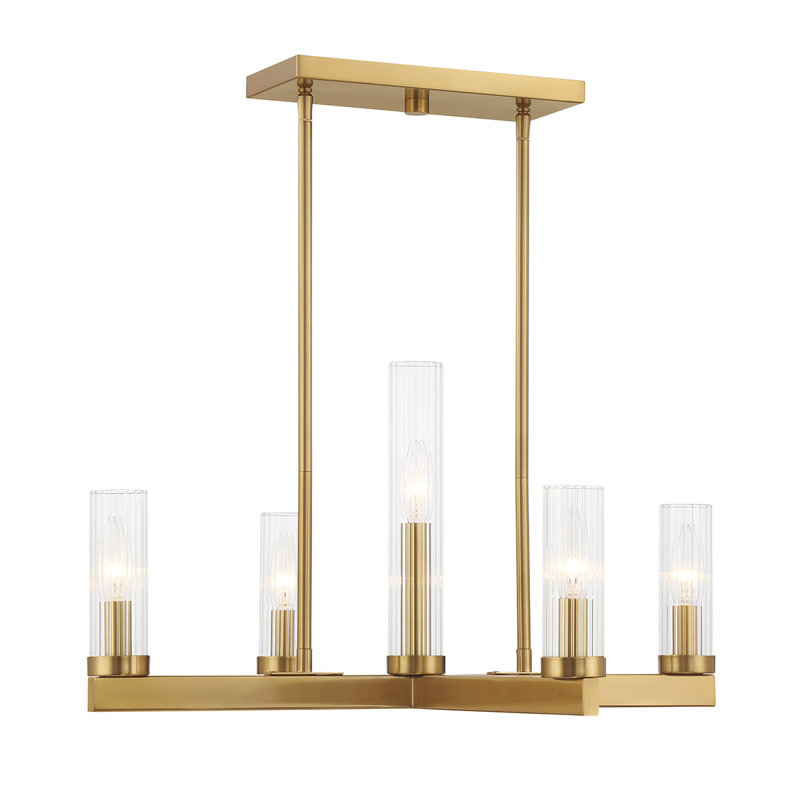 Lustre 5 lumières Savoy House Carina, 5 lumières, H 12 po x l 24 po x P 24 po