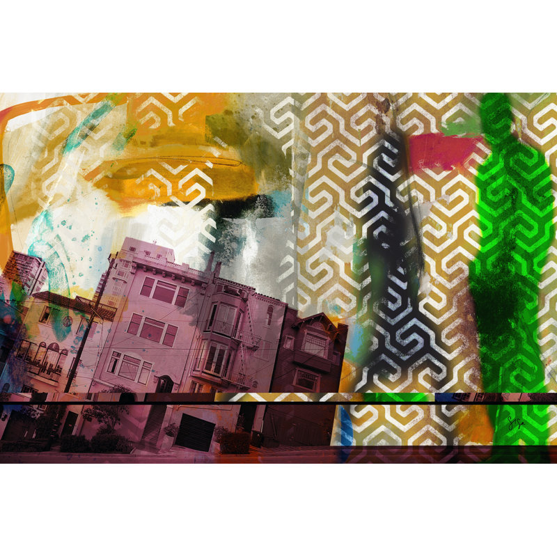 San Francisco Buildings IV by Sisa Jasper - Wrapped Canvas Painting, 30cm H x 46cm W x 3.8cm D
