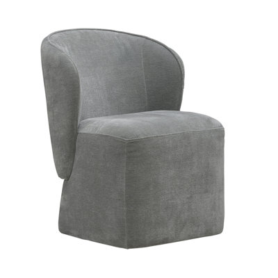 Chaise rembourrée Faouzi avec roulettes
